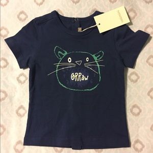 NWT Catimini navy tiger tee 18 mths